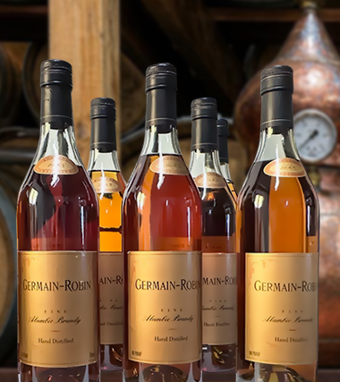 6 bottles of Germain-Robin Fine Alambic Brandy
