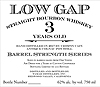 Low Gap 3yr Barrel Strength Bourbon