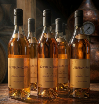 6 bottles of Germain-Robin Fine Alambic Brandy