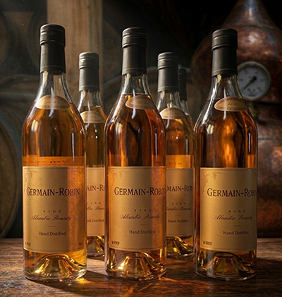6 bottles of Germain-Robin Fine Alambic Brandy