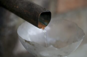 fresh from the still at Eduardo Hernández’ palenque, Santa Ana del Rio