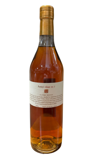 A bottle of Ansley's Alambic Brandy Release No. 2