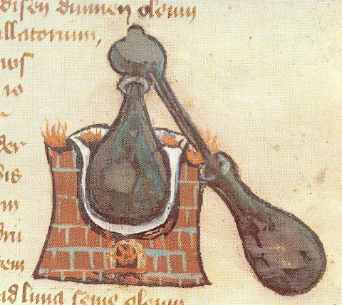 illustration for an ancient text of a medieval still